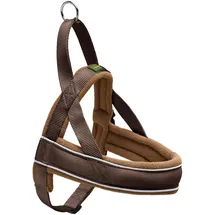 Hunter Racing Hundegeschirr Braun/Cognac S-M