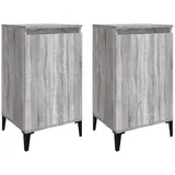 vidaXL Nachttische 2 Stk. Grau Sonoma 40x35x70 cm Holzwerkstoff