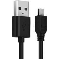 USB Kabel für Nintendo Wii U Pro Controller (WUP-005) Ladekabel 2A schwarz