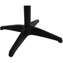 Mendler HWC-J95 Bistrotisch 70 x 70 x 74 cm Schwarz/Grau