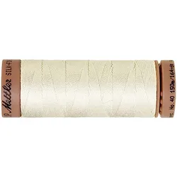 Mettler Silk Finish Cotton Maschinen- & Handquiltgarn, Stärke: 40, 150m-Spule, ecru