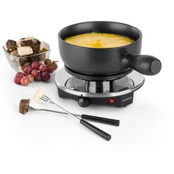 Sirloin Fondue-Set Raclette 1200 Watt Keramiktopf Edelstahlgabeln