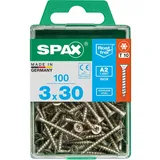 SPAX Holzschrauben T10 T-Star plus Edelstahl A2 3,0 x 30 mm 100 Stück