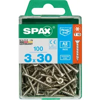 SPAX Holzschrauben T10 T-Star plus Edelstahl A2 3,0 x 30 mm 100 Stück