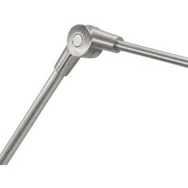 Steinhauer Wandlampe Schlafzimmerleuchte Gelenkleuchte verstellbar Stahl Textil taupe Kabel