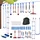 aiyaplay Ninja Warrior Hindernisparcours für Kinder 10 m Ninja Slackline Kit Blau
