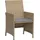 vidaXL 3-tlg. Bistro-Set mit Kissen Beigemischung Poly Rattan