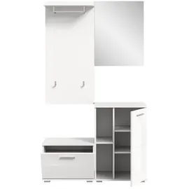 VCM Garderobe PREGO 110x191x37 cm weiß