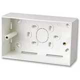 Lindy 60524 Aufputzrahmen 146x86mm für Doppel-Wanddosen (UK), 47mm tief, Weiß