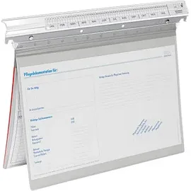 BOI Patienten-Dokumentations-Hängemappe Signal-Line Kunststoff grau DIN A4 2x kaufmännische Heftung, 1 St.