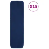 vidaXL Stufenmatte Antirutsch Stufenmatten 15 Stk. 75x20 cm Marineblau Rechteckig, vidaXL, Rechteckig blau 20 cm x 75 cm