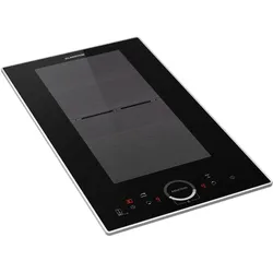 Klarstein Delicatessa Domino Prime Einbaukochfeld Induktion 2 Zonen 3500W Autark Schwarz