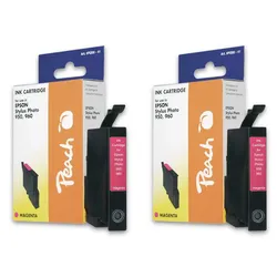 Peach Doppelpack Tintenpatronen magenta kompatibel zu Epson T0333M*2, C13T03334010