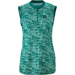 Radtrikot GONSO "CASOL", Damen, Gr. 44, grün (dunkelgrün), 100% Recyceltes Polyester, Rundhals, Kurzarm, Trikots, Angenehmes, weiches Tragegefühl und schnelltrocknendes Material