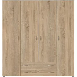 Pol-Power Kleiderschrank Base 4-türig sonoma