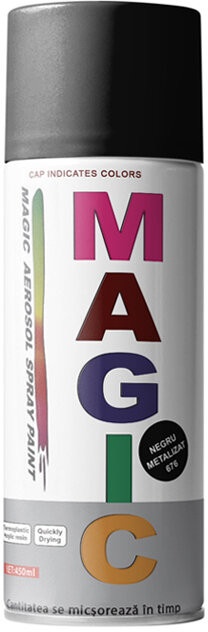 Magic 004 Lackspray Schwarz Matt 450 ml