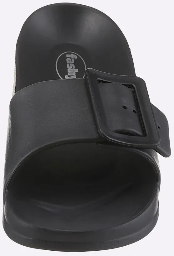 Badepantolette FASHY, Damen, Gr. 41, schwarz, Schuhe