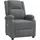 vidaXL Massagesessel Dunkelgrau Stoff 93 x 98 x 0 cm Grau mit Fernbedienung