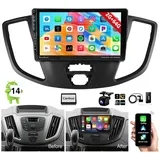 ESSGOO DAB+ 32/64G Für Ford Transit 2015-2018 Android 14 CarPlay GPS Navi Autoradio (DAB+ (optional), 4+64GB(optional), RDS, FM, Carplay Android Auto Bluetooth EQ USB GPS Navi WIFI Touchscreen)