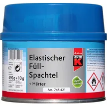 OEM Auto-k Elastischer Füllspachtel + Härter 500 G Spachtel Spachtelmasse