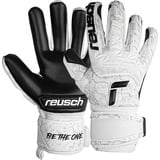 Reusch Attrakt Freegel Infinity Unisex Torwarthandschuhe mit Innennaht Schnitt und Grip Infinity Belag, geeignet für Kunstrasen, 9, white / black