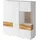 OTTO home Sideboard SILKE 130 x 139 x 40 cm Weiß hochglanz / Votaneichefarben