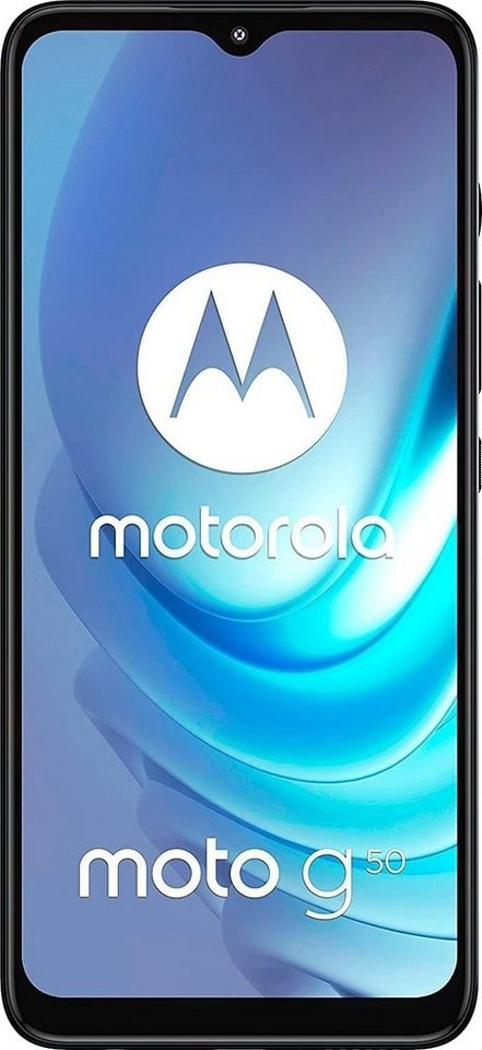 Motorola Motorola Moto G50 128 GB Dual-Sim Steel Gray Neu Smartphone (6,5 Zoll, 128 GB Speicherplatz, 48 MP Kamera) grau