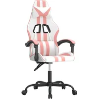 VidaXL Gaming-Stuhl Weiß und Rosa für PC