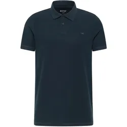Poloshirt MUSTANG "Poloshirt Style Palco", Herren, Gr. 3XL, blau (dunkelblau), Obermaterial: 100% Baumwolle CO(Bio)., Shirts