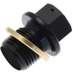 TECNIUM Ablassschraube - schwarzes Aluminium M14x1.5x13.5, schwarz