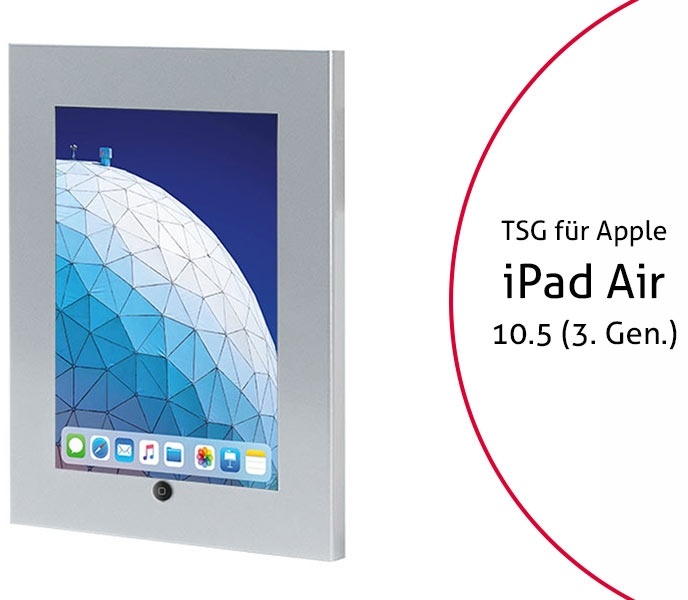 TabLines TSG062S Tablet Schutzgehäuse für Apple iPad Air 3 10.5 (2019), HB, silber