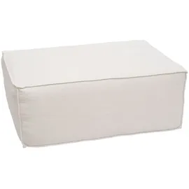 Mendler L-Sofa HWC-O540 mit Ottomane creme