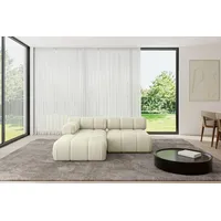 altdecor Modulares Sofa Ecksofa in L-Form - Razon-L1 - 190x160x70 cm Beige Corner modular Sofa Eckcouch Couch Wohnlandschaft Cauchsofa Polstersofa - Creme