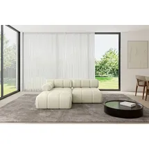 altdecor Modulares Sofa Ecksofa in L-Form - Razon-L1 - 190x160x70 cm Beige Corner modular Sofa Eckcouch Couch Wohnlandschaft Cauchsofa Polstersofa - Creme