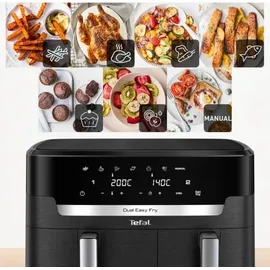 Tefal XXL Dual Easy Fry EY9428 Schwarz