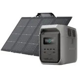 Ecoflow ECOFLOW DELTA 3 1500 Tragbare Powerstation mit 220 W Solarpanel Powerstation, 1536 Wh Batterie LiFePO4, für Wohnmobile, Camping und Stromausfälle