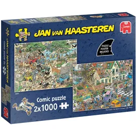 Jan Van Haasteren - Safari & Sturm 2x1000 Teile Puzzle - Puzzle für Erwachsene