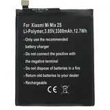 AccuCell Akku passend für Xiaomi Mi Mix 2S Li-Polymer Akku BM3B 3,85Volt 3300mAh, 12,7Wh, built-in, ohne Werkzeug