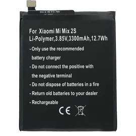 AccuCell Akku passend für Xiaomi Mi Mix 2S Li-Polymer Akku BM3B 3,85Volt 3300mAh, 12,7Wh, built-in, ohne Werkzeug