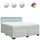 vidaXL Boxspringbett 180 x 200 cm Hellgrau