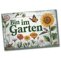 Speecheese Bin im Garten Souvenir Souvenir Magnet mit Blumen
