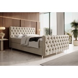 yourhouse24 Boxspringbett Chester Plus (Bonell-Matratze und Topperr), mit zwei Bettkästen - Monolith 02