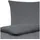 Traumschlaf Uni Jersey Melange anthrazit 200 x 200 cm + 2 x 80 x 80 cm