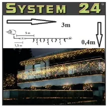STAR Systemlichterkette 492-72 System 24 LED 49er Eisregenkette