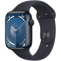 Apple Watch Series 9 GPS 45 mm Aluminiumgehäuse mitternacht, Sportarmband mitternacht M/L