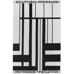 Kristina Dam Studio - Minimal Handtuch, 100 x 150 cm, schwarz / off-white