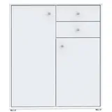 Forte Kombikommode 73,7 x 85,5 x 34,8 cm Weiß