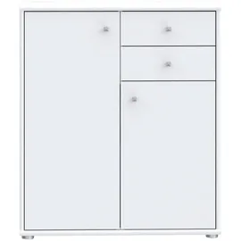 Forte Kombikommode 73,7 x 85,5 x 34,8 cm Weiß