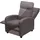 Mendler Fernsehsessel HWC-F76, Relaxsessel Sessel Liegesessel, Liegefunktion verstellbar Stoff/Textil ~ grau-braun