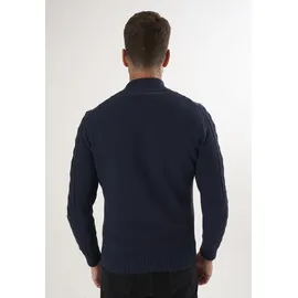 Felix Hardy Strickjacke mit durchgehendem Reißverschluss Blau M